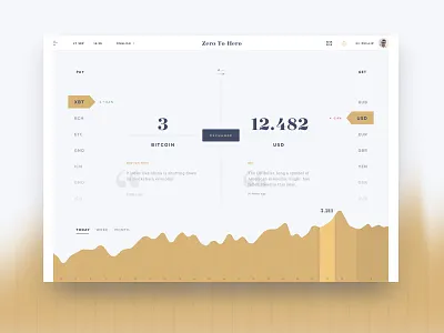 Zero To Hero blockchain data exchange graphics infographic money numbers usd