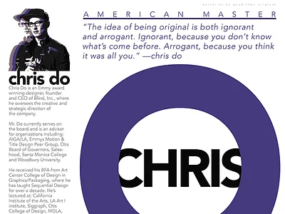 Chris Do artist chris do design designer expert graphic design orbital visual llc poster art thefuturchallenge thinker tim tourtillotte typography