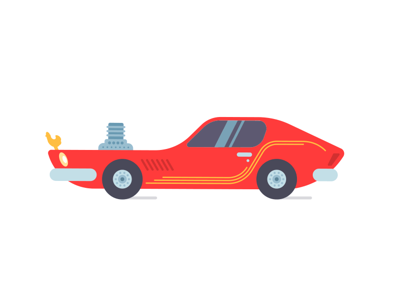 Cool Chicken after effects animation cartoon character chicken gif illustration loop motion design