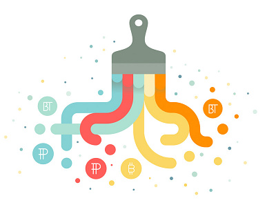 Painting Tokens brush dots paintbrush splatters token