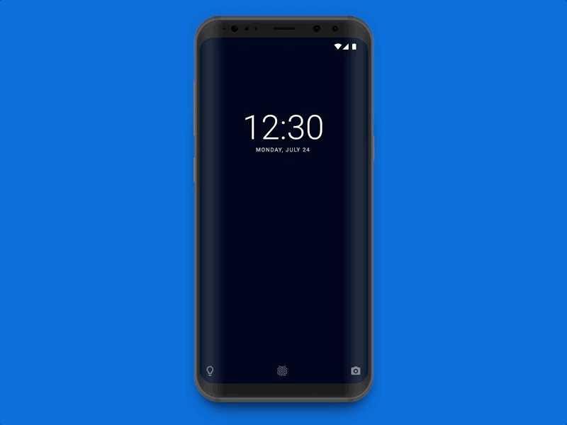 Lockscreen Notes android animation framer galaxy s8 gif keyboard notes ui