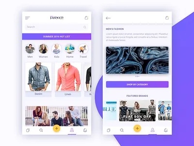 Ecommerce-App add android application brand category ecommerce ios iphone mobile app shopping application ui ux