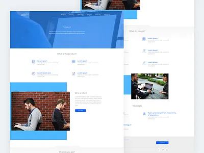Grata Data Product blue grata data product gratadata homepage landing page material deisgn minimal web design website