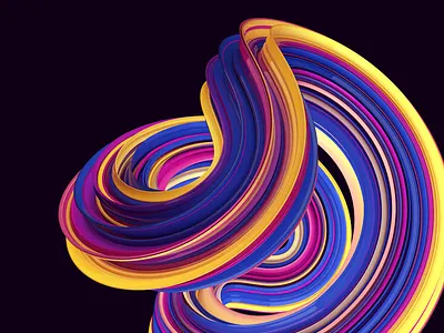 Colorful Curves 3d abstract c4d c4d42 cinema cinema4d color curve illustration wave