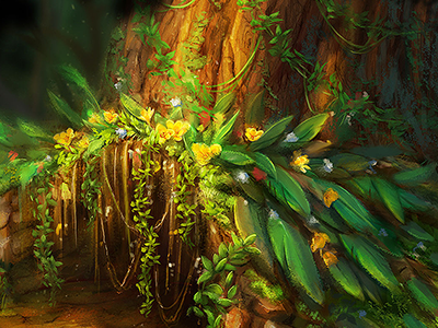 concept environment art beast casual cg concept cute dragon environment game illustration paint painting