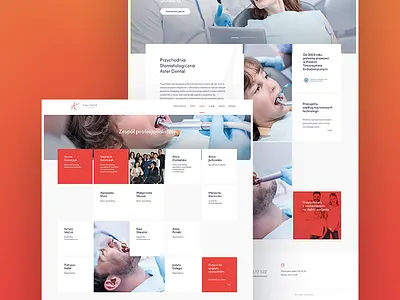 Asterdental colors design landing love one page project ui ux web website
