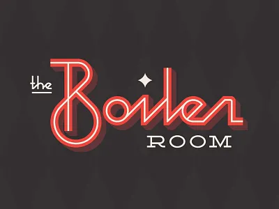 The Boiler Room bar boiler classic monoline music retro script sd south dakota star venue vintage