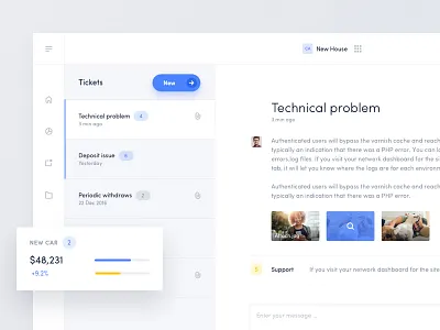 Robo Advisor - Message Center attachment dashboard email finance financial gauge graph inbox messages robo advisor statistics