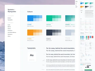 Styleguide 2 - Symbols & Styleguides (Freebie) administration branding dashboard free freebie guide guidelines nested styleguide symbols template