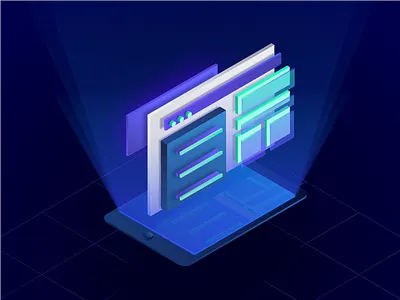 Services Illustration 10clouds blur design development icon illustration shiny web