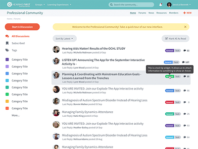 Community Forums forums interface ui ux
