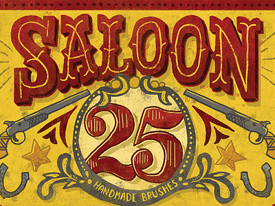 Saloon Photoshop Brush Collection cowboys cowgirls download illustration photoshop brushes saloon west western wild west