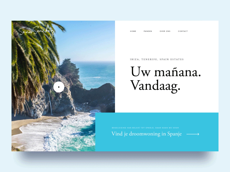 Onboard Animation animation hero house page pageload real estate spain summer ui vacation