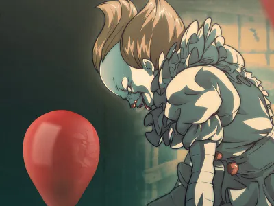 Beep Beep, Richie anime comic book comics dc eleven illustration it2017 manga marvel pennywise stephen king