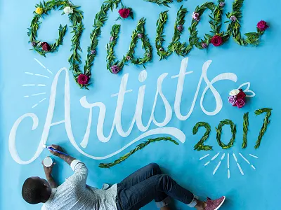 PRINT Magazine New Visual Artists flowers lettering magazine paint script