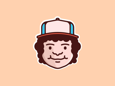Dustin 80s dustin halloween illustration netflix october stranger things