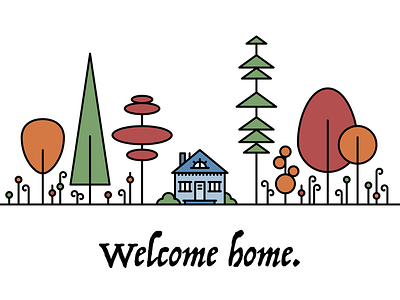 Fall Concert Invitation concert fall home invitation line art trees