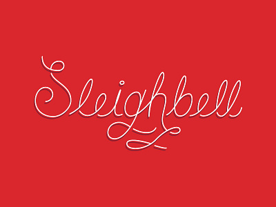 Sleighbell script anchor points bell bezier christmas custom hand drawn holidays script sleigh type