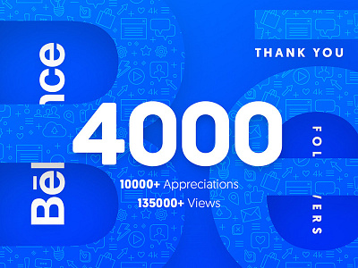 Behance 4000 behance drawingart followers social thanks
