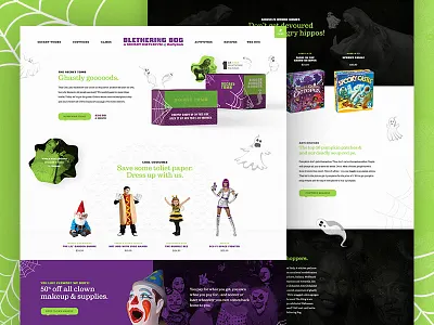 Mocktober 2017: Blethering Bog Shop big commerce design e commerce ecommerce halloween mocktober shop shopify subscription