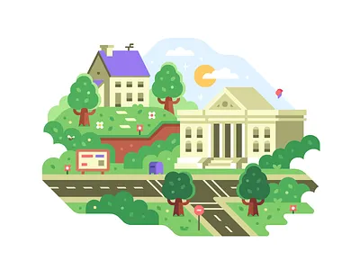 Game Worlds: City Hall earthbound illustration ness nintendo onett print