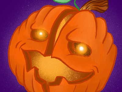 Split Pumpkin – Inktober Day 2 inktober ipad pro jackolantern procreate pumpkin