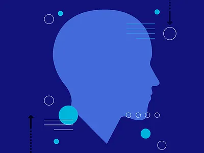Rhythm Study: Modern Thinker 2d crop experiment flat iconography illustration rhythm study styles