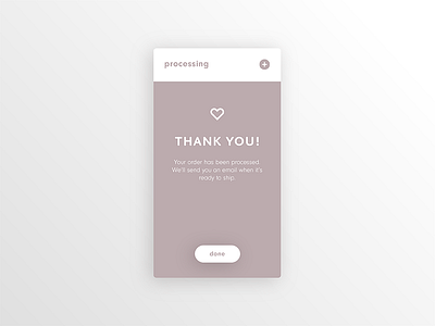 077 - Thank You 077 app cart daily ui done process shopping thank you uiux web