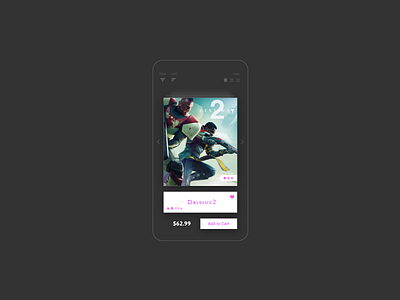 Video Games App [dark mode] app cards debut ecommerce games invite iphone s8 samsung shopping ui ux