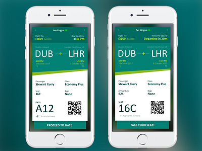 Daily UI 024 - Boarding Pass 024 dailyui