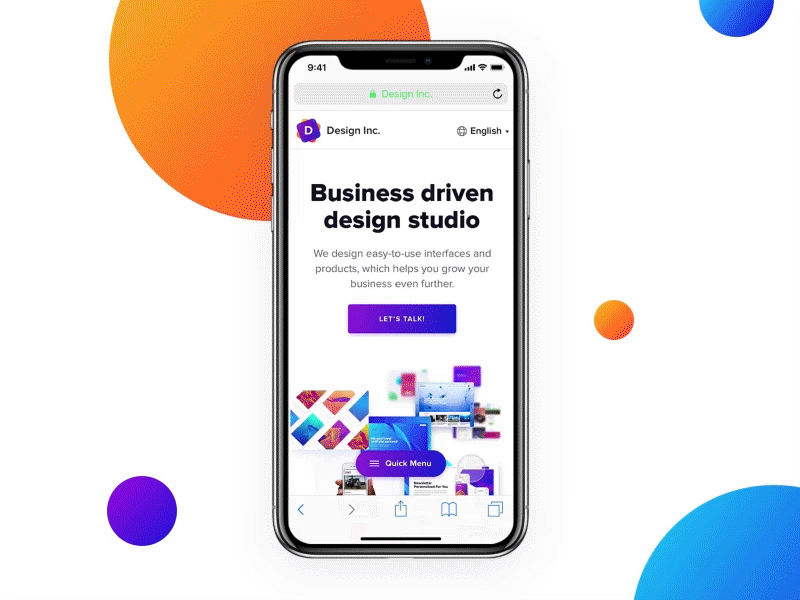 iPhone X Web Navigation Idea concept design inspiration ios iphone x muzli navigation principle sketch ui ux web
