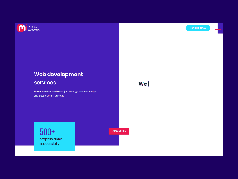 Web Development page inspiration isometric split website web web development page web development services website