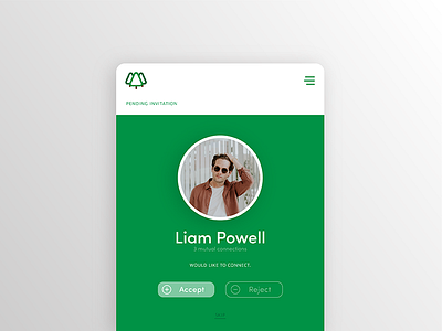 078 - Pending Invitation 078 app connect daily ui invite pending invitation profile social media uiux