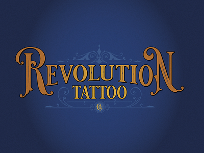 Revolution Tattoo barbary coast branding logo tattoo vector victorian