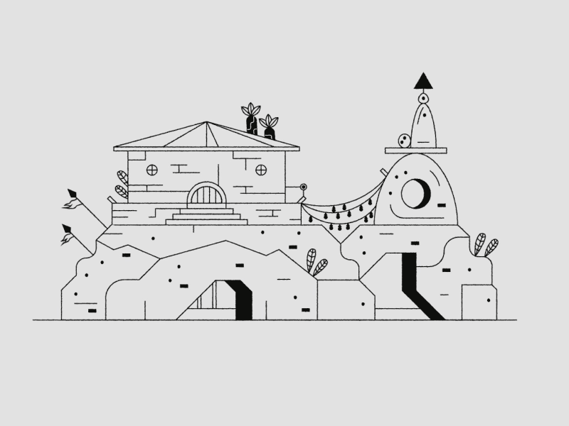 Laser Island - 2 animation game house hut island laser plant puzzle rocks secret videogame