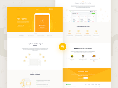 Groundwork - For Teams credit dashboard groundwork illustration landing onepage parents payment sport team user website