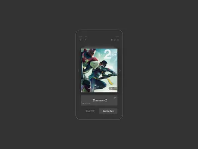 Video Games App [black&white] app cards debut ecommerce games invite iphone s8 samsung shopping ui ux
