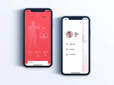 Oyo - Activity & Menu activity app fitness gym ios iphone iphonex oyo workout