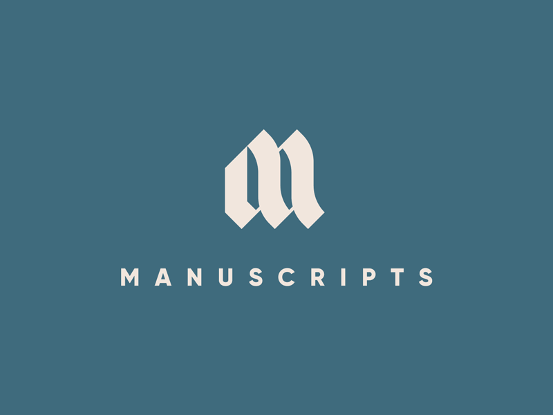 Manuscripts bible books brand faith gospels icon identity logo product