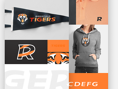Tigers Montage logo r ridgefield sports tigers