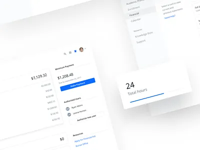 Financial Dashboard avatar blue button card dashboard drop dropdown financial icon list shadow