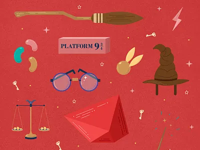 Harry Potter and the Philosopher's Stone book cover harry potter illustration magic stone