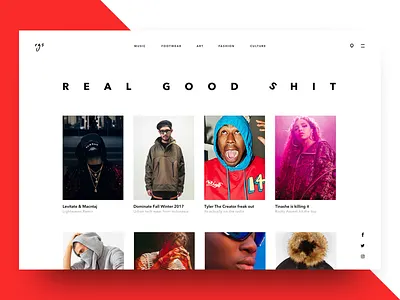 Culture Blog blog culture fashion minimal music ui web
