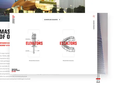 Past Pitch Work editorial homepage landingpage menu navigation red typography ui ux
