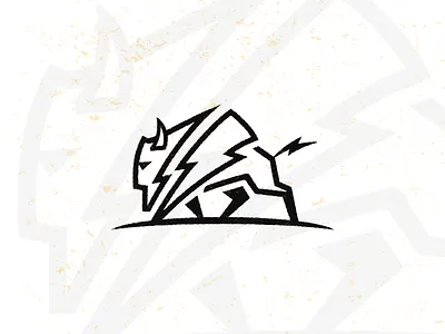 Thunder_drib bison bruner buffalo graphic icon mike powerful strength strong thunder