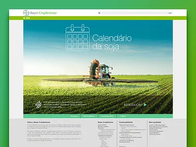 Web Portal Bayer CropScience bayer channel cropscience design home interface layout page portal site ui website