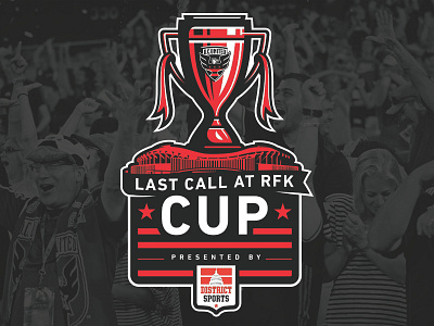 DC United Last Call at RFK Cup Logo dc united logo major league soccer mls patch soccer sports