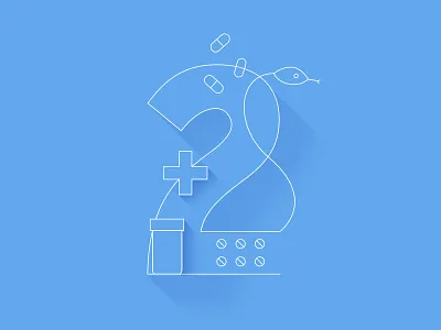 Market numbers business icons illustration market minimalist numbers