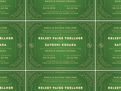 Pacific Northwest Themed Wedding Invitation invitation northwest oregon pacific washington wedding