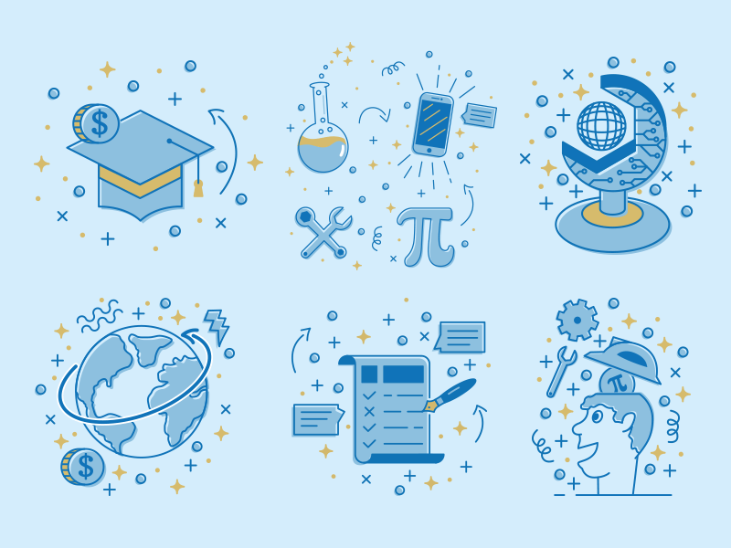 ASME Foundation Icons blue engineering foundation icon icons math science tech